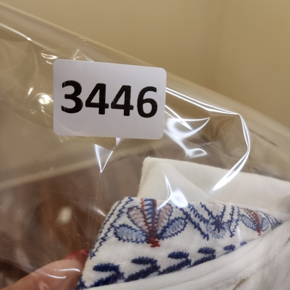 KNOX ROSE white Embroidered boho blouse size L - Picture 13 of 13